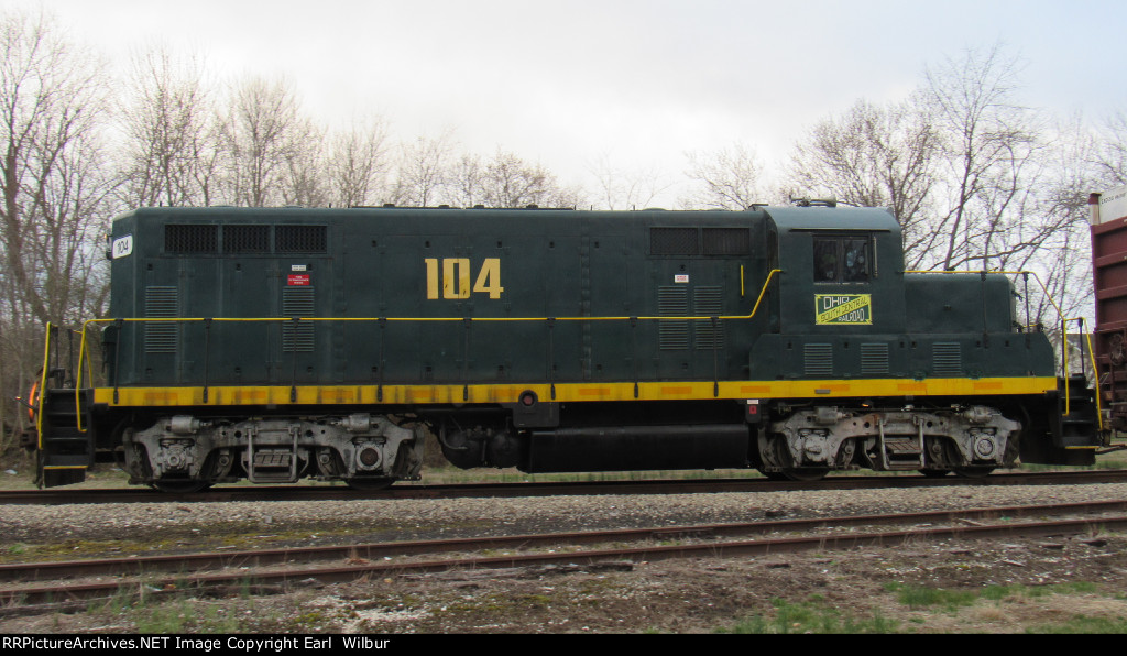 Ohio South Central Railroad (OSCR) 104